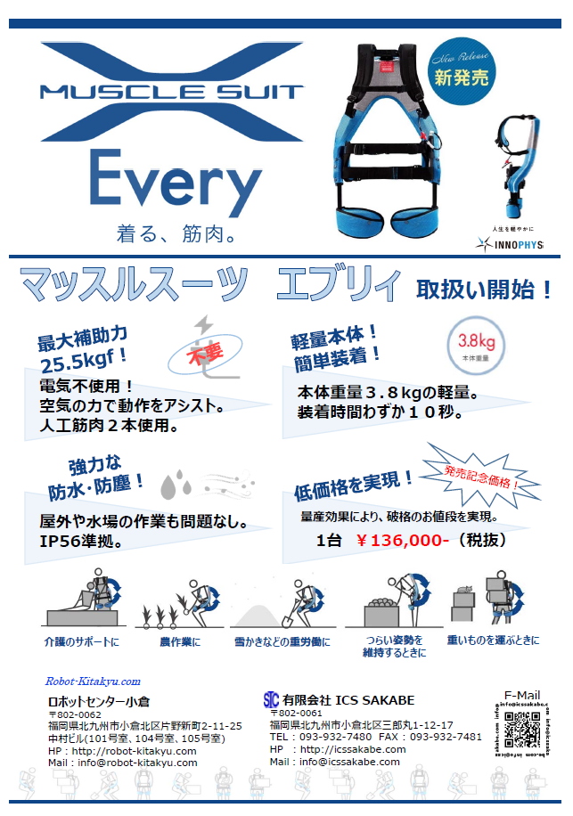 J4497 マッスルスーツ エブリィ MLサイズ【リユースのサカイ柏店】 SM  